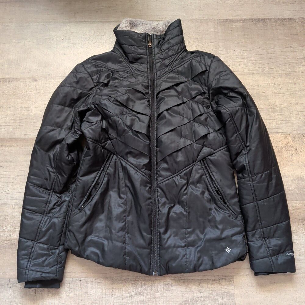 Columbia Women's Kaleidaslope Omni Heat Black Insulated Black Jacket (Size M)